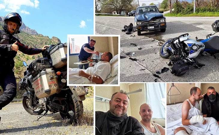 Tράκαρε στην Καβάλα και βρέθηκε στο νοσοκομείο ολομόναχος: Η συγκινητική ιστορία του μοτοσικλετιστή από την Κροατία