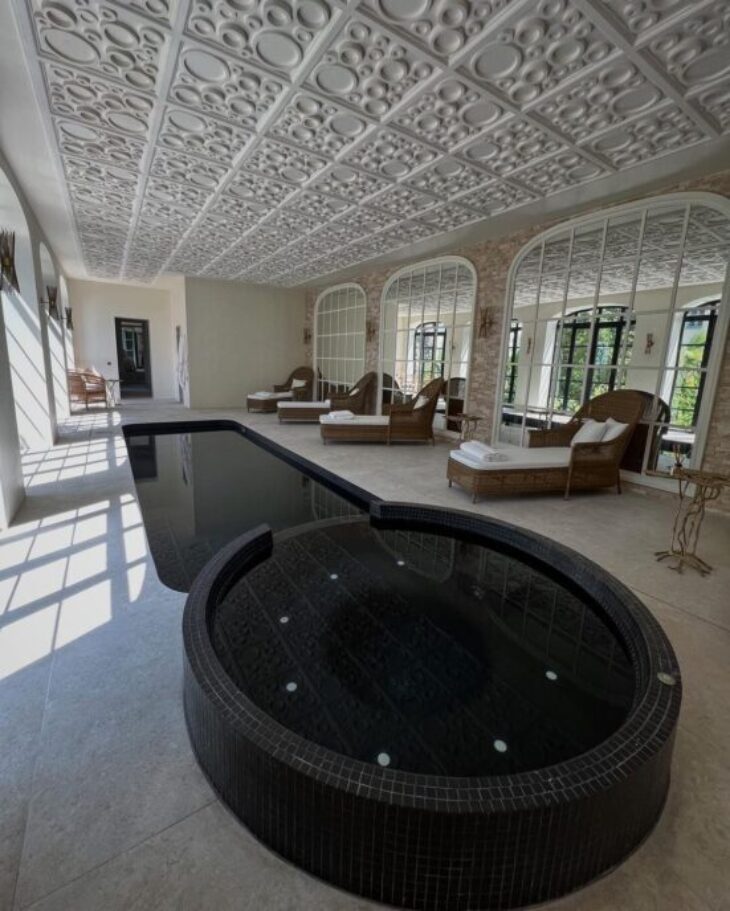 Σαν παλάτι με τεράστια πισίνα και φοίνικες: Αυτό είναι το υπερπολυτελές σπίτι της Emilia Vodos στη νότια Γαλλία